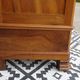 Large antique wardrobe in solid walnut