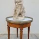 Antique Louis xvi style white marble hot water bottle coffee table