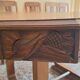 Beautiful square dining table in solid walnut, Art Deco style / 1930s.
