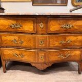 Commode à décor en frisage, XVIIIème s.