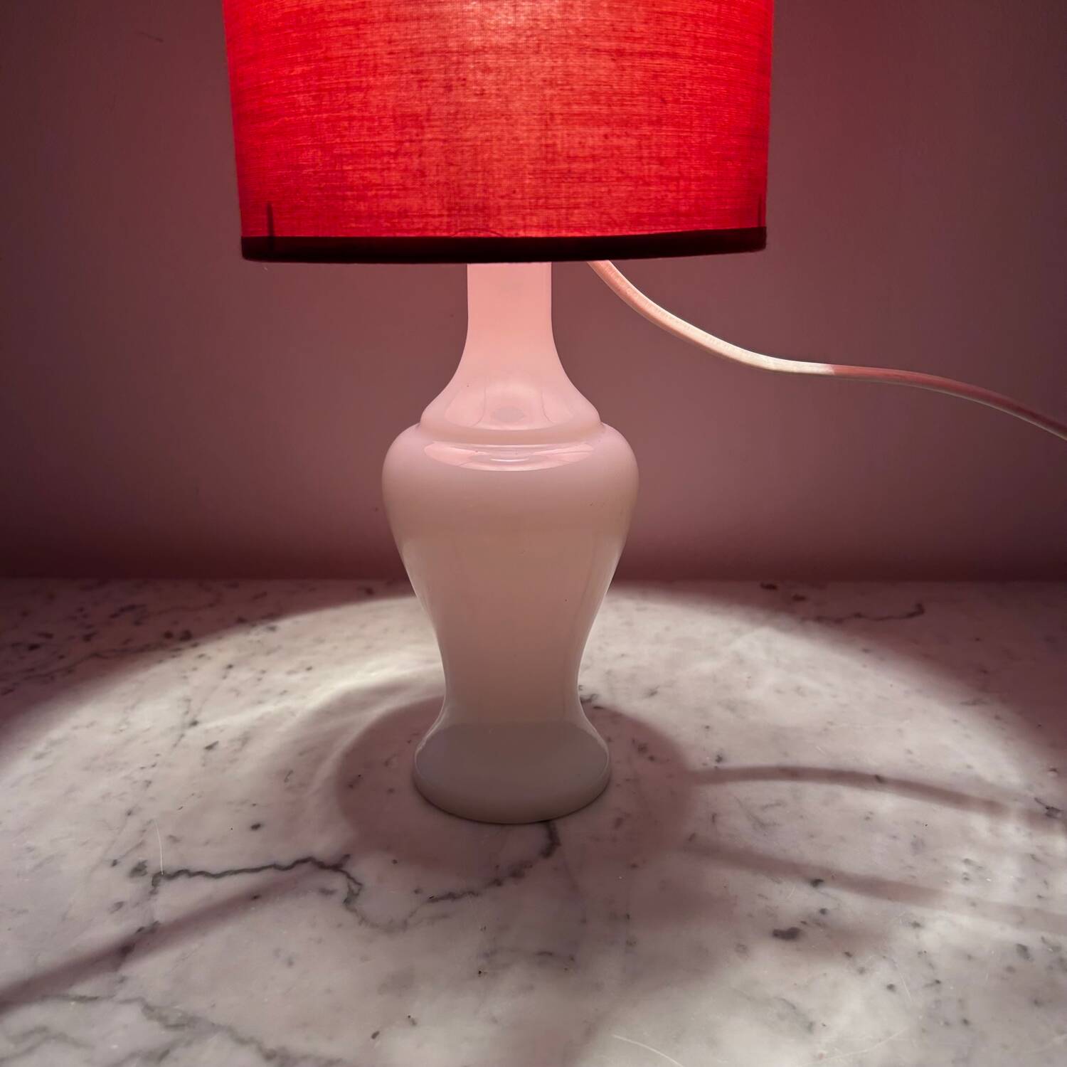 White opaline lamp