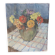 Still life bouquet A.L Murgier, old painting flowers