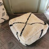 Benin Ouarain pure wool pouf