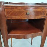 Pair of marquetry bedside tables