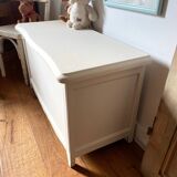 Old wooden toy box repainted