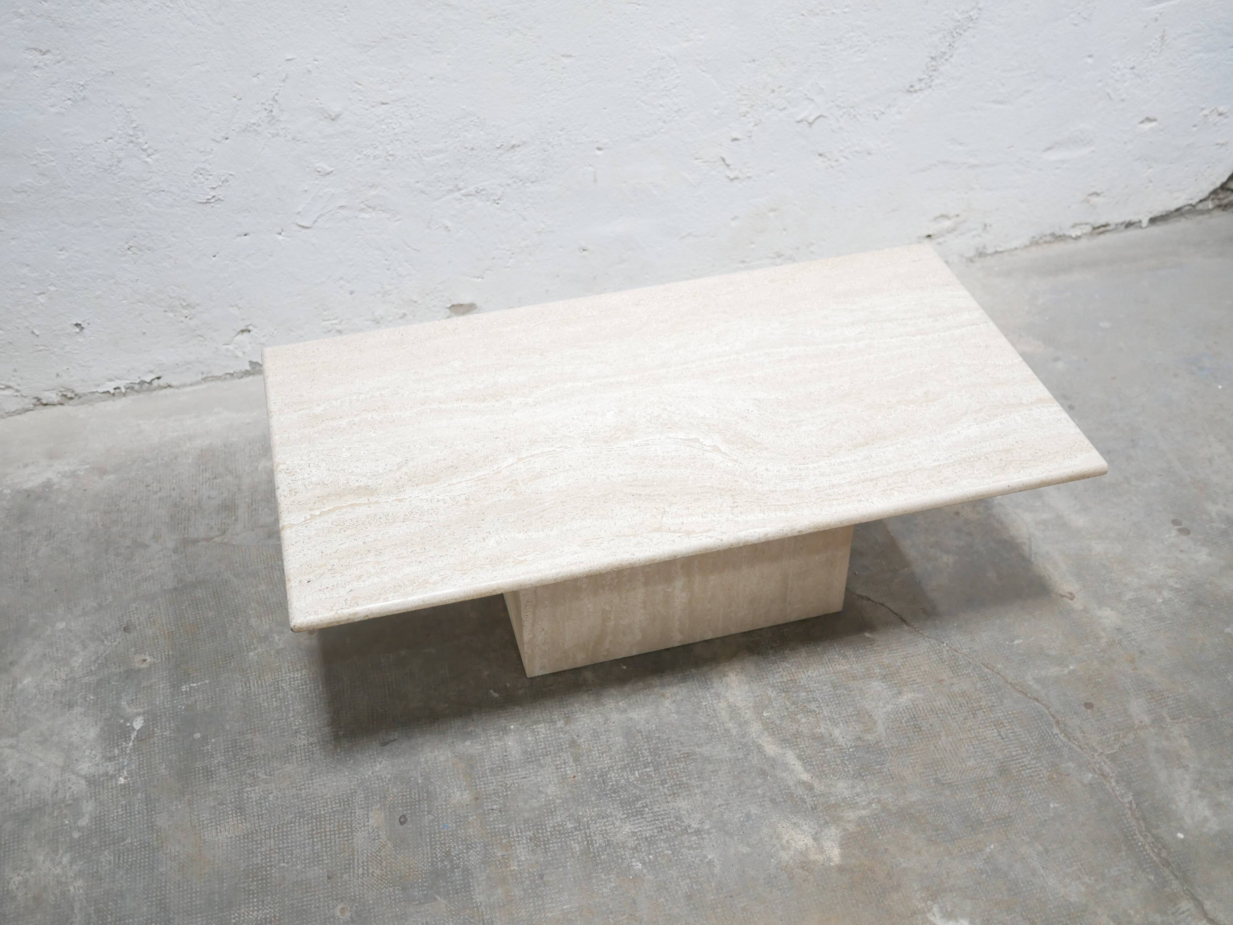Vintage travertine coffee table