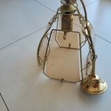 Faceted suspension in smoked glass