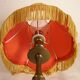 Brass and fabric table lamp