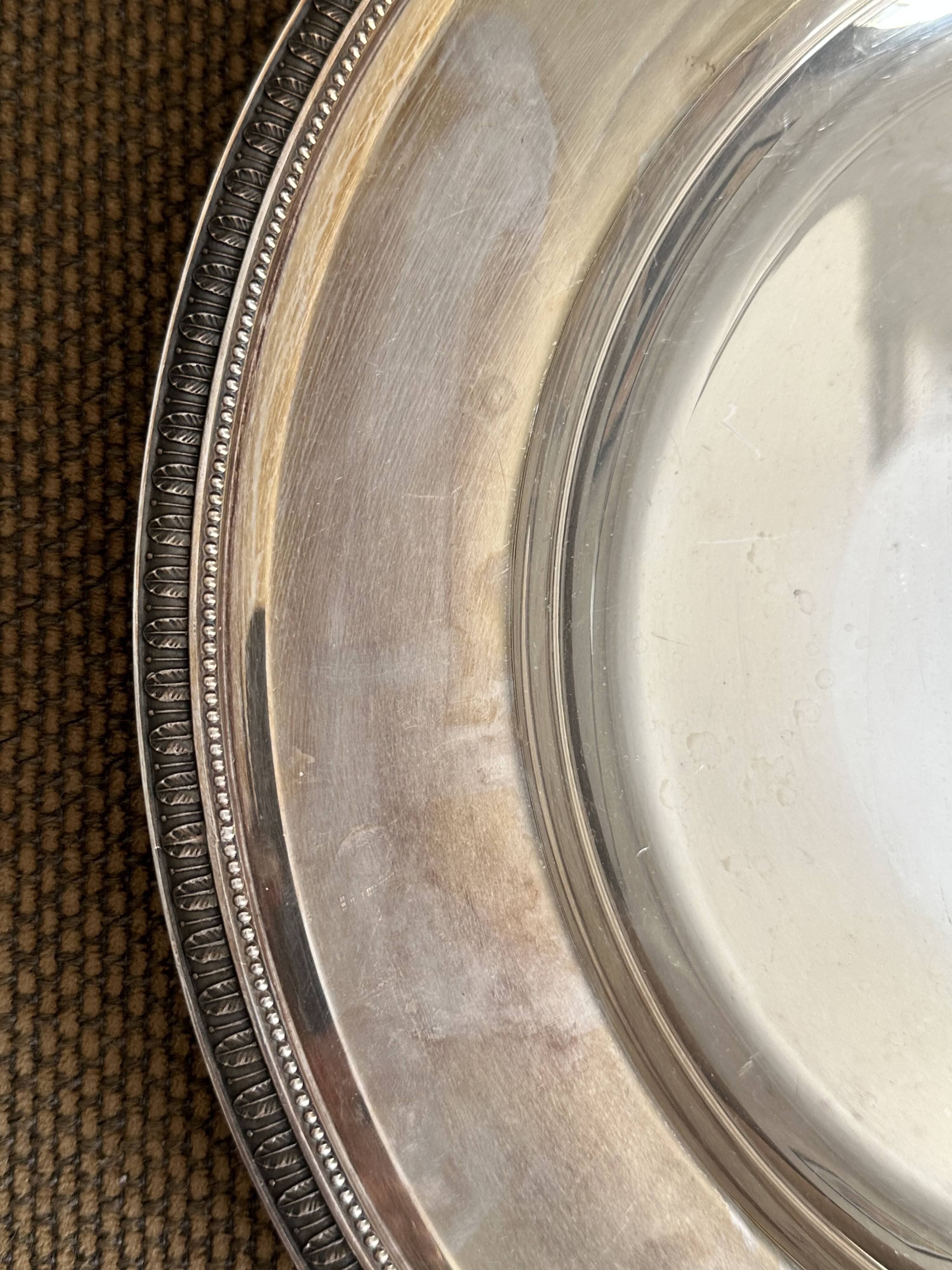 Christofle round hollow dish