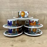 Set of 5 small coffe cups Villeroy & Boch Acapulco