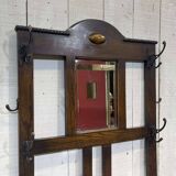 Porte-manteau et porte-parapluie anglais en chêne début XXème