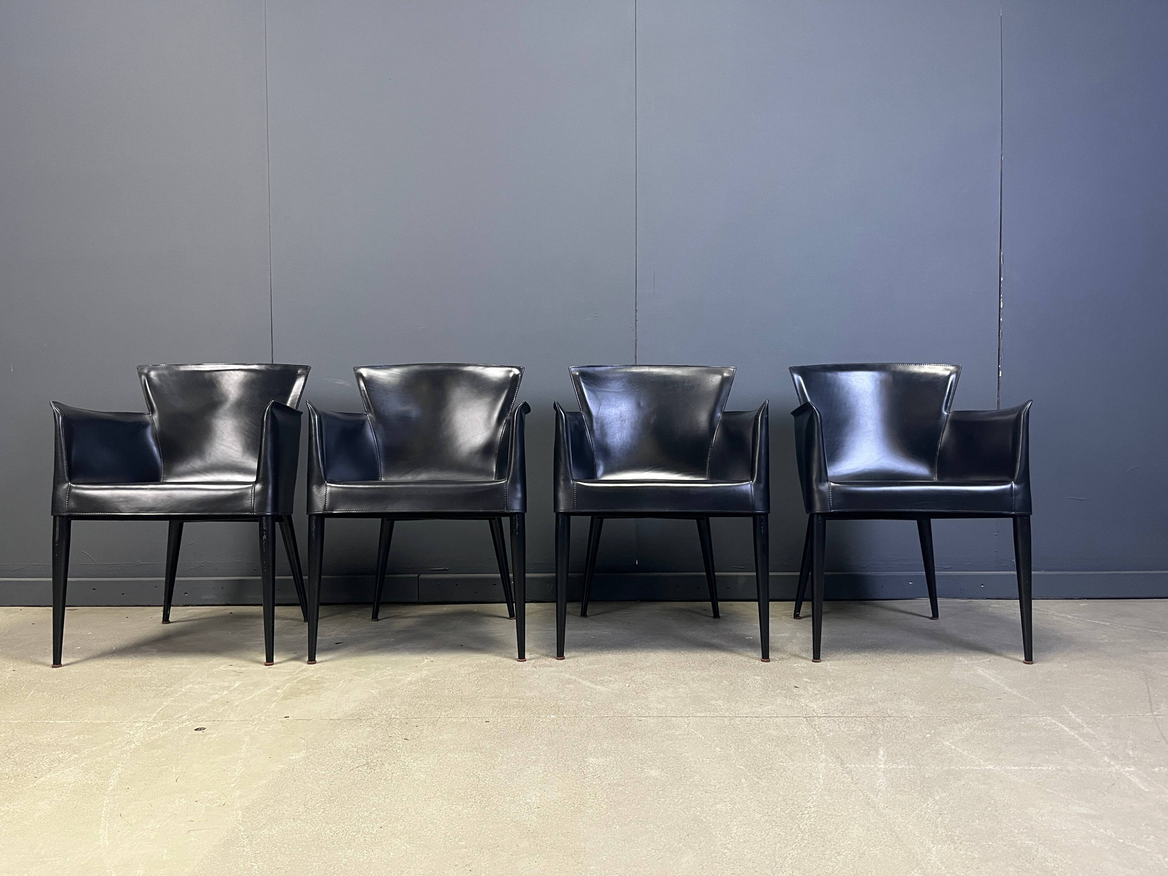 Vela dining chairs by Carlo Bartoli for Matteo Grassi, 1980s