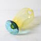 Vintage Swedish Colorful Hand Blown Glass Vase / Lars Sestervik/ Sweden