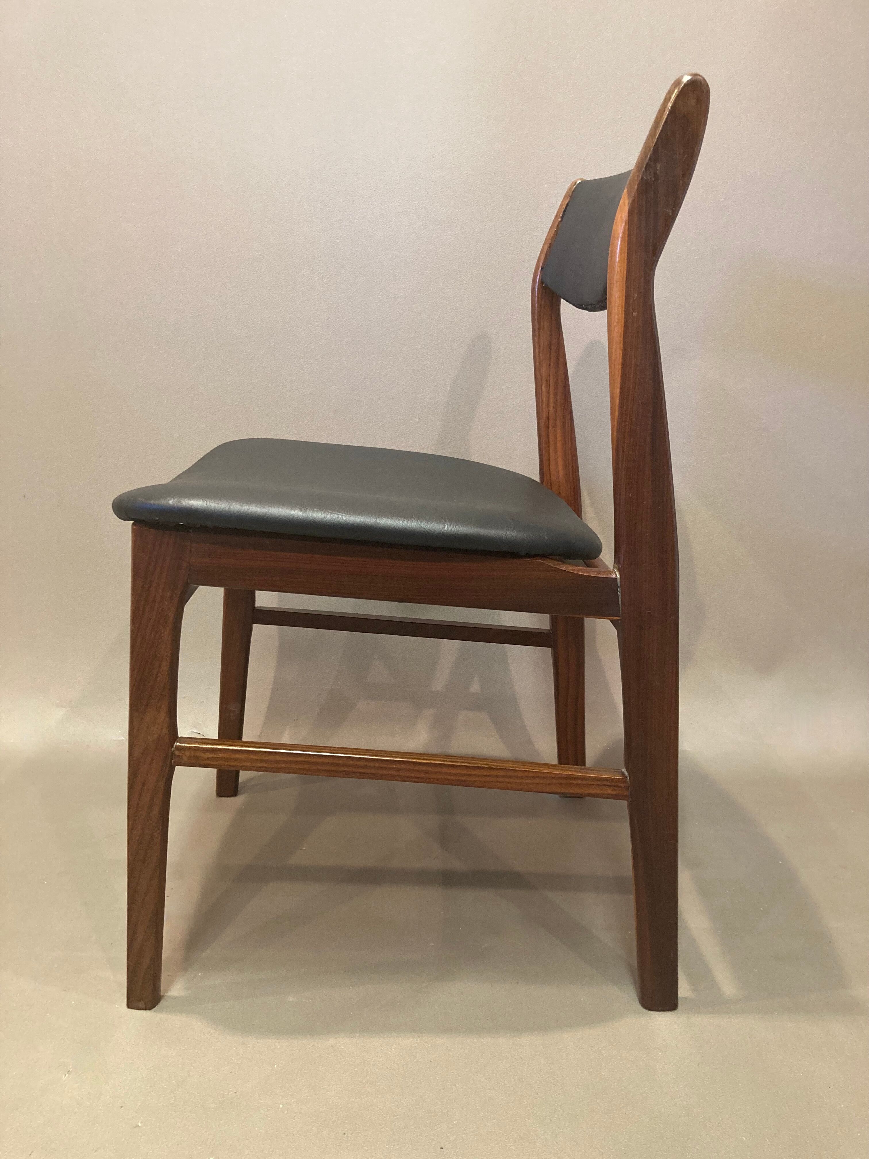 Set of 4 chairs "Scandinavian design" 1950.