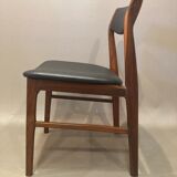Set of 4 chairs "Scandinavian design" 1950.