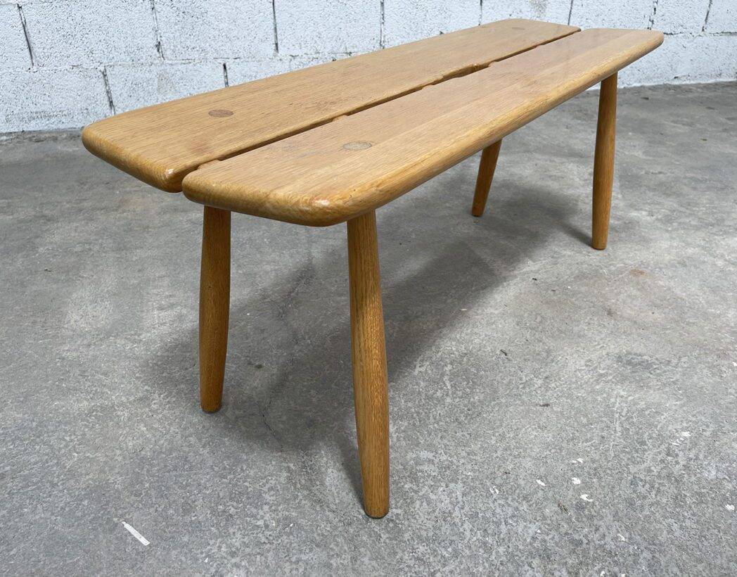 Vintage oak bench from the 1950s