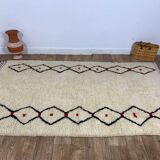 Handmade Moroccan Berber rug 253 X 153 CM