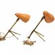 Pink Bronze Table Lamps by Giuseppe Ostuni for Oluce, 1950s, Set of 2