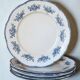 6 assiettes plates Badonviller modèle Richelieu