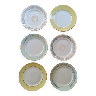 Mismatched vintage flat plates