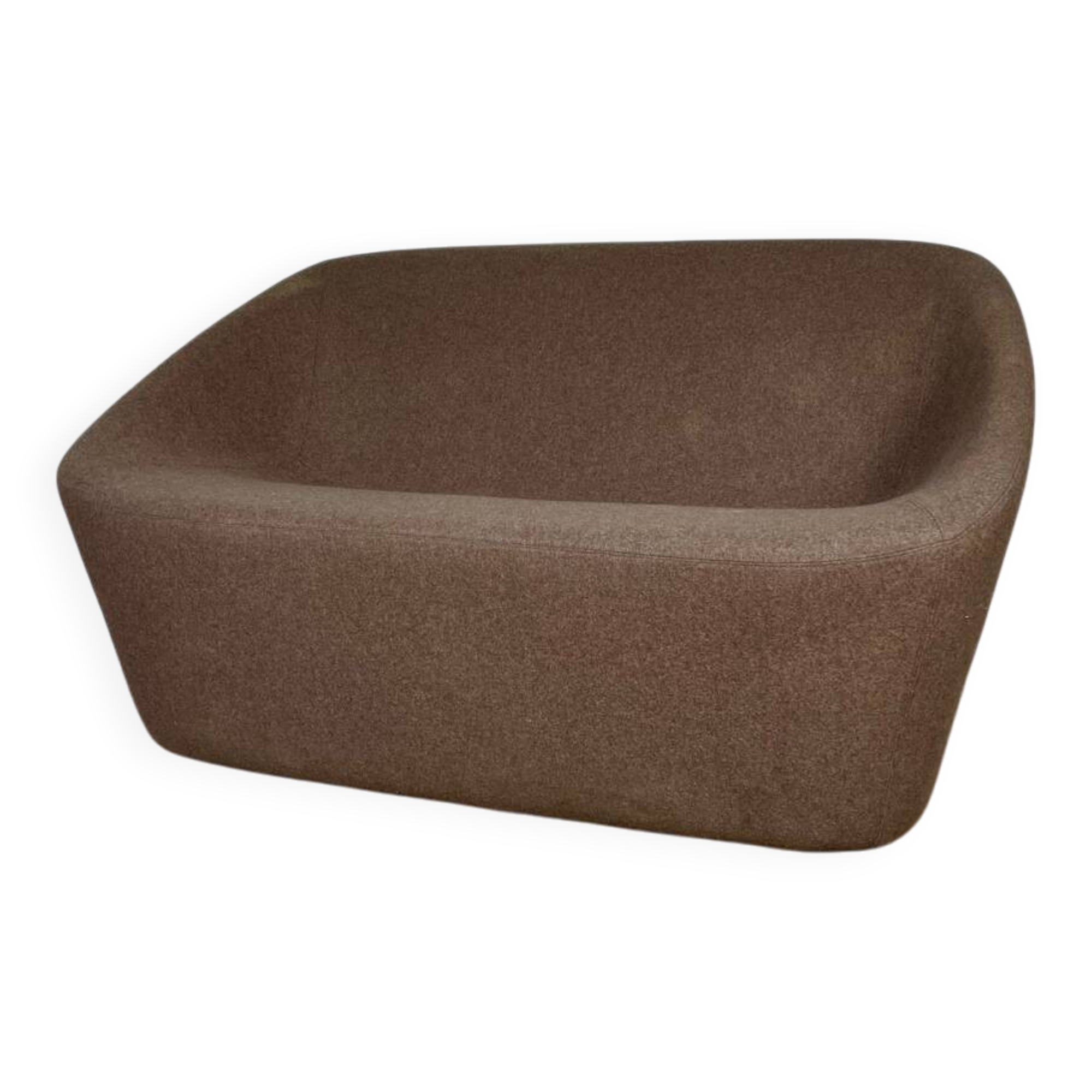 Canapé design salon Pedrali log 368 marron