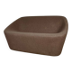 Canapé design salon Pedrali log 368 marron