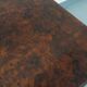 Table basse rectangulaire vintage en orme et loupe d’orme des années 70
