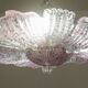 Vintage Murano glass ceiling lamp pink