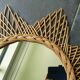 Rattan sun mirror 60 cm