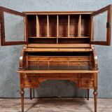 Louis XVI period cylinder office in blond mahogany around 1760-1780