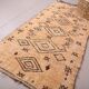 Peach Vintage Moroccan Rug 137 x 270 cm - Berber Rug Handmade - Wool Rug