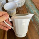 Coffee service for 6 cups, coffee pot, sugar bowl, and milk jug.