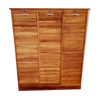 Meuble classeur à rideaux de notaire