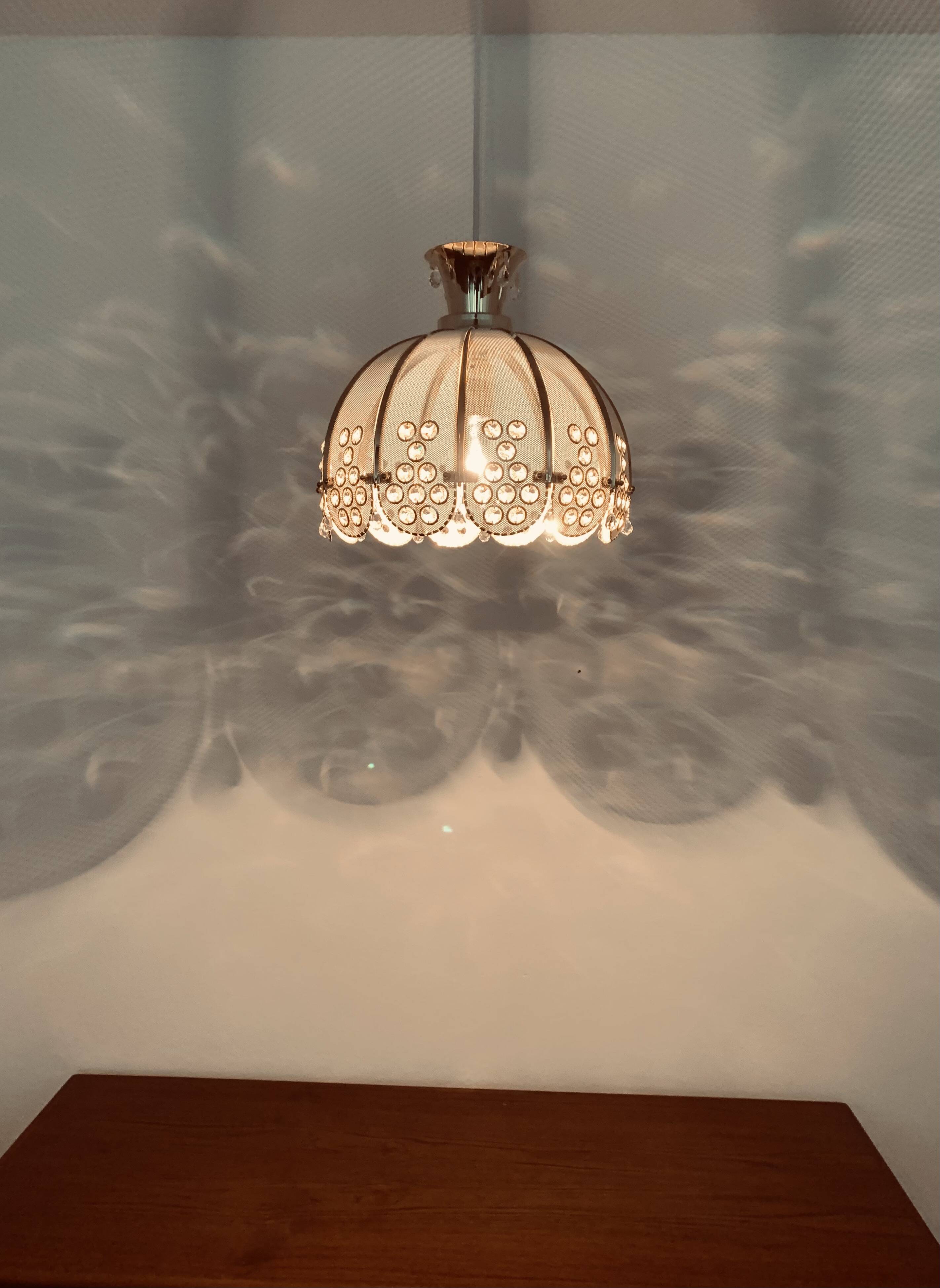 Suspension en verre cristal