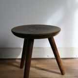 Tabouret tripode, produit dans les Vosges ( Gerardmer), années 50