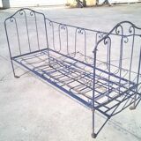 Napoleon III wrought iron folding bed