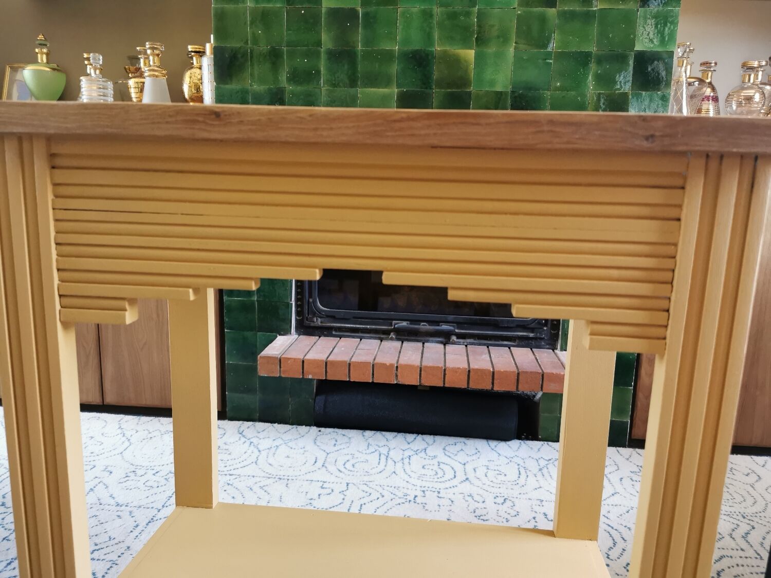 Art Deco pedestal table revamped