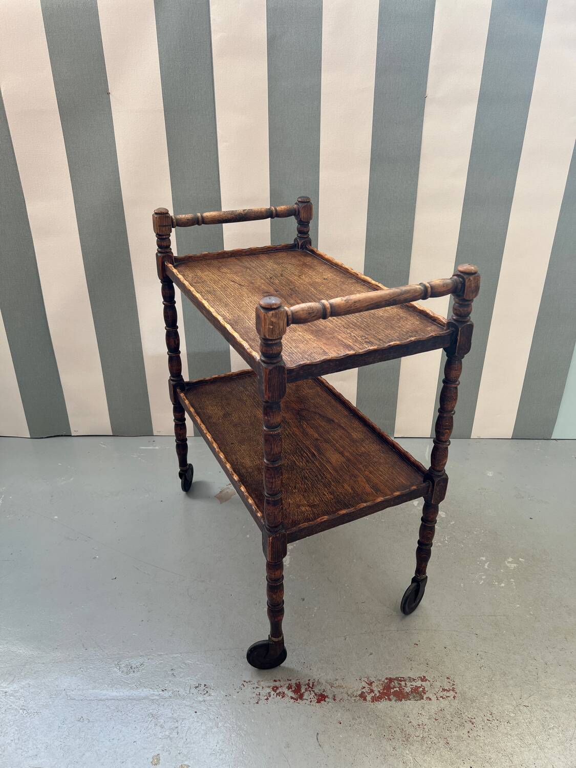 Early 20th century trolley on wheels