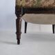 Napoleon III armchair in wood and floral patterned fabric
