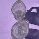 Lot - 2 Antique ewers from the 1900s in molded crystal
