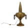 Brutalist lamp in gilded bronze Max BRE 1970