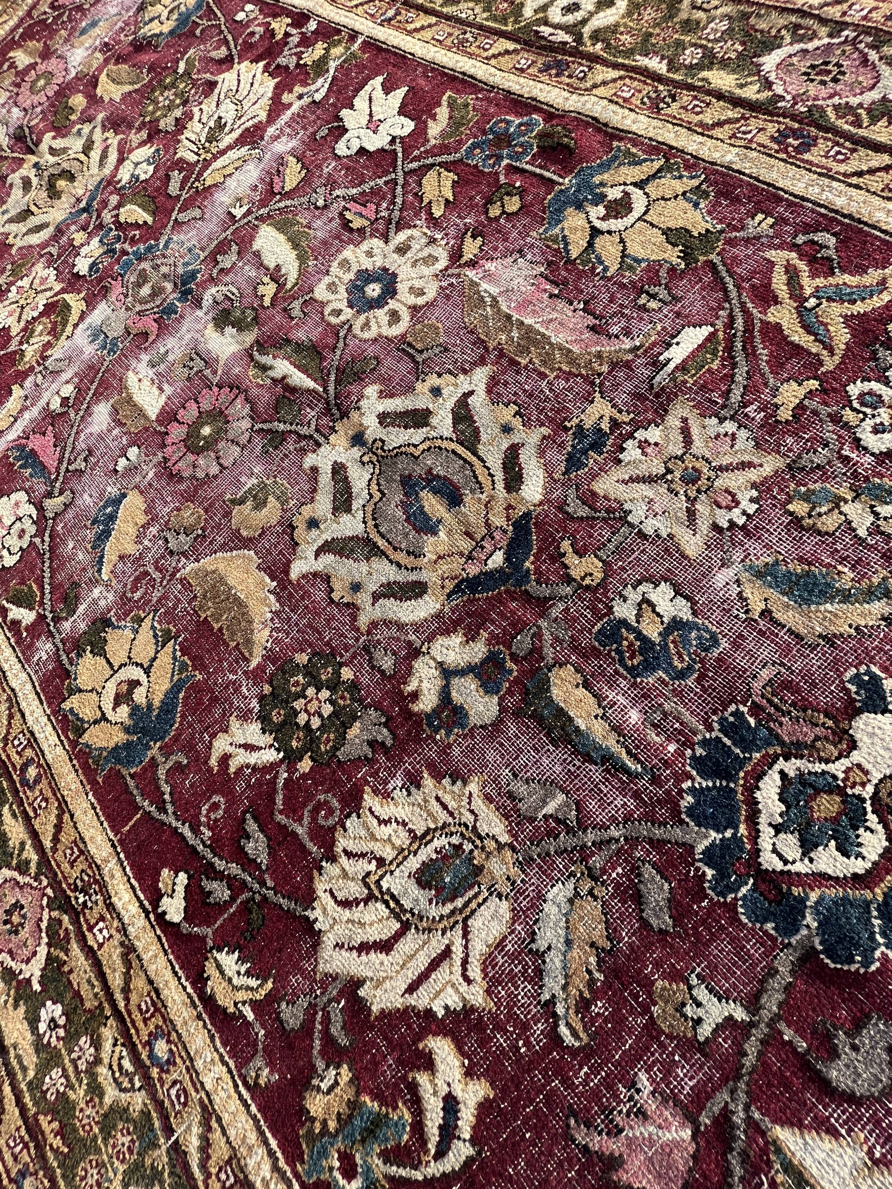 Indo-Persian carpet Agra 19th - 303x138cm