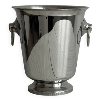 Shiny metal champagne bucket