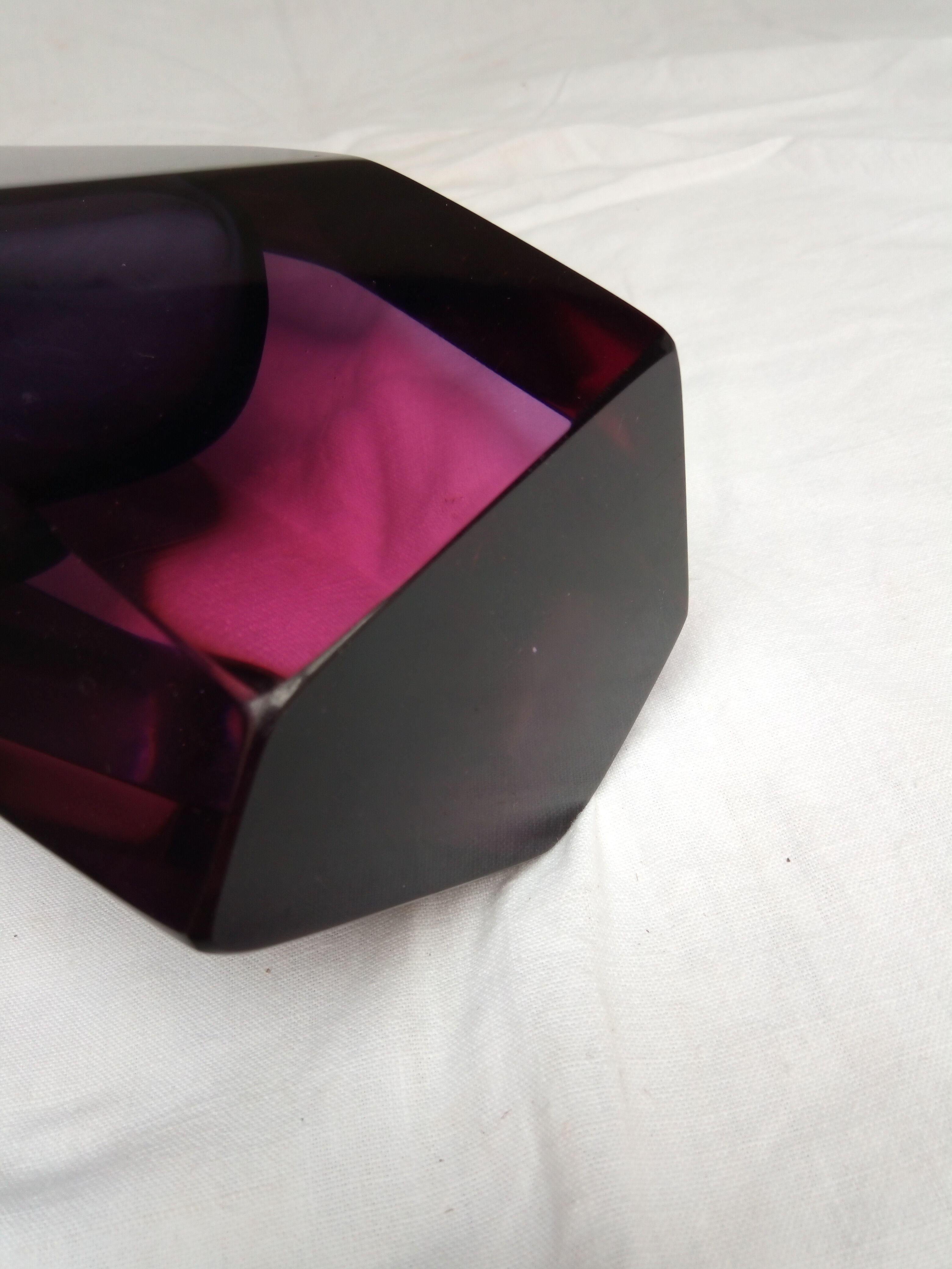 Faceted vase 80s Murano