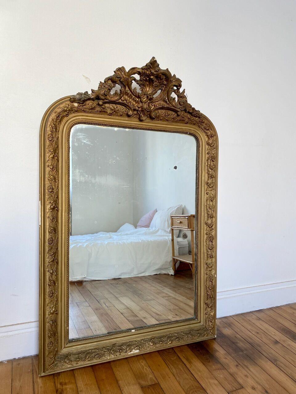 Old gilded mirror 118cm x79cm