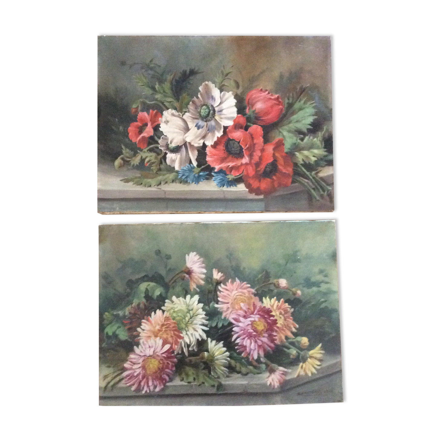 Two flower paintings 1922