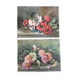 Two flower paintings 1922
