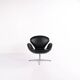 Armchair - The Swan - Model 3320 - Brown leather - Arne Jacobsen - Fritz Hansen - 2007