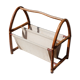 Porte revue rotin et jute