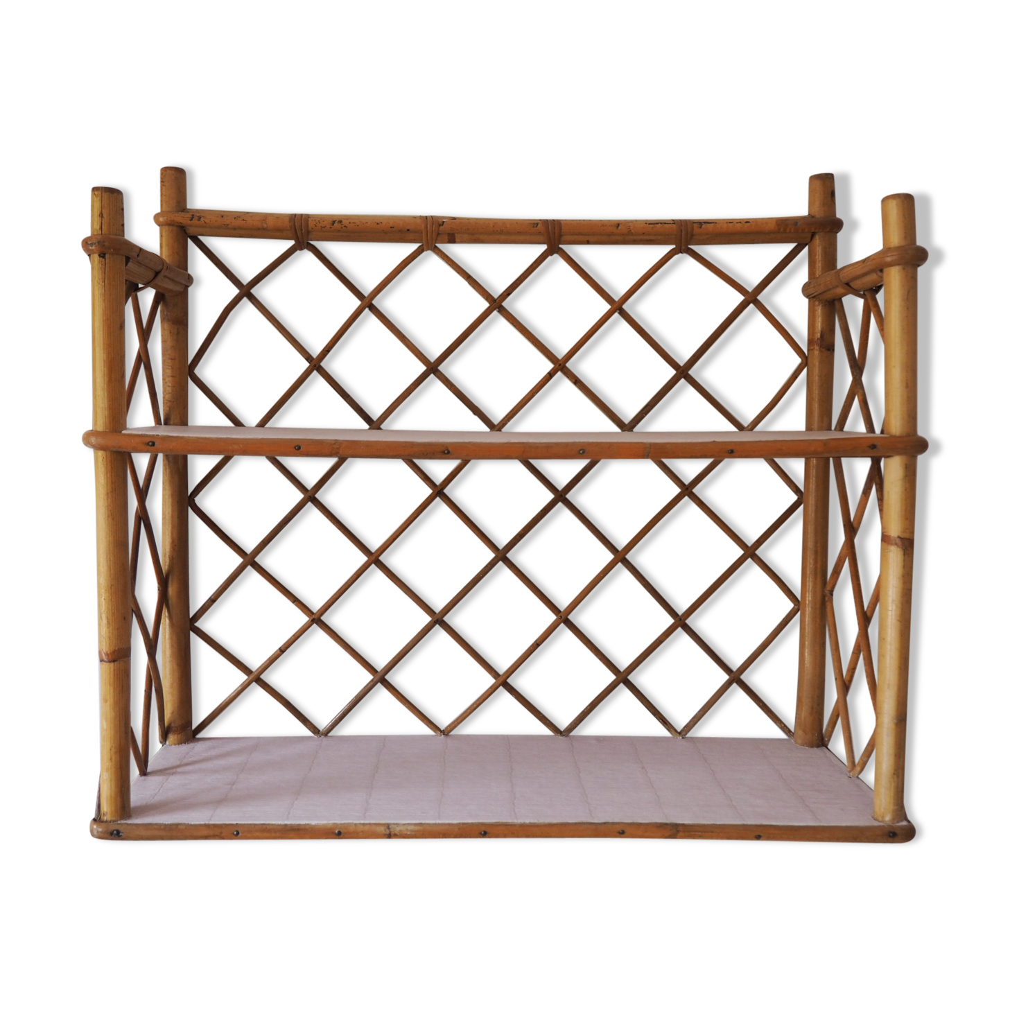 Rattan shelf